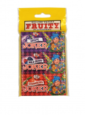 Joker / EZ-Wider Assorted Flavoured 1½ Size Rolling Papers - Bag of 3 packs