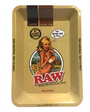 RAW Bikini Girl Mini Metal Rolling Tray