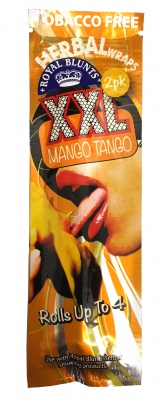 2-pack MANGO TANGO XXL Hemp Wraps - Tobacco Free (Rolls up to 4!)