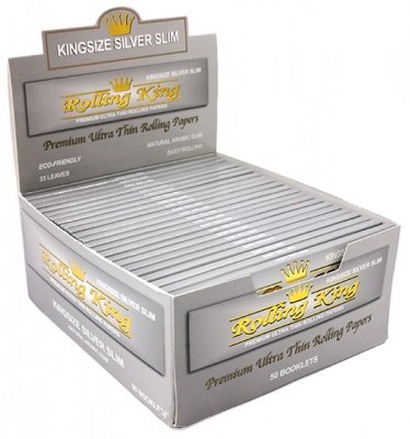 Rolling King Silver Kingsize Slim Rolling Papers