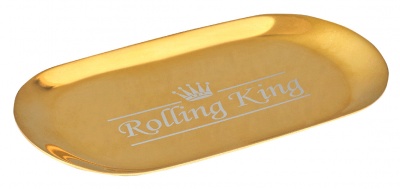 Rolling King Stainless Steel Gold Rolling Tray