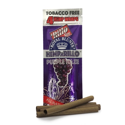 4-pack PURPLE HAZE Hemp Wraps - Tobacco Free
