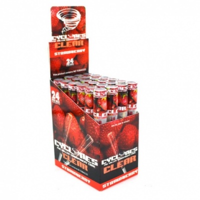 Cyclone Clear Strawberry Flavoured Pre Rolled Cones