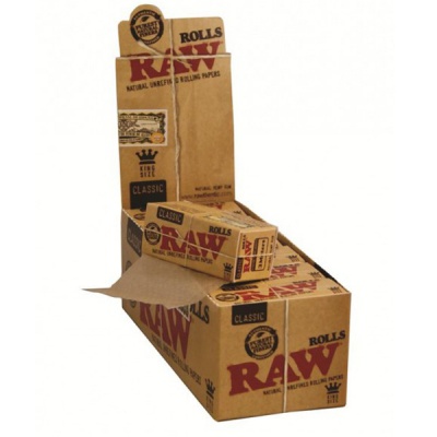 12 RAW Classic King Size 3m Rolls Full Box