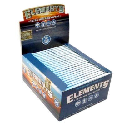 50 Elements King Size Slim Rolling Papers Full Box