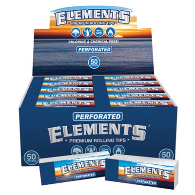 50 Elements Regular Perforated Rolling Tips Full Box