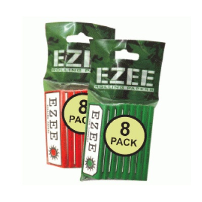 EZEE Green Standard Rolling Papers Packs of 8