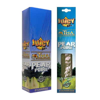 Juicy Jays Pear Thai Incense Sticks 12 x 20 Full Box