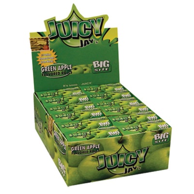 24 Juicy Jays Green Apple Big Size Rolls Full Box