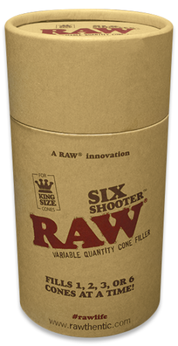 KING SIZE RAW Six Shooter Cone filler Fills up to 6 pre-rolled cones at once 