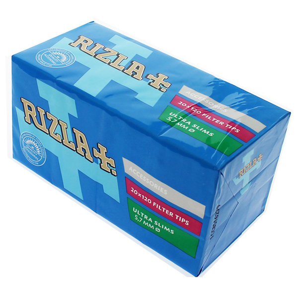 Box of Rizla Silver Rolling Standard Papers & Swan Extra Slim Filter Tips 