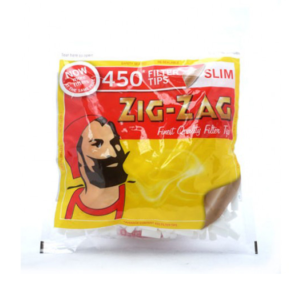 ZIG ZAG Ultra Slim Filters Tips Packs 25 and 50 450 Tips Pack X 10 