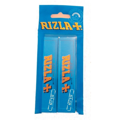 2 Rizla Blue King Size Slim Rolling Papers Hanger Pack