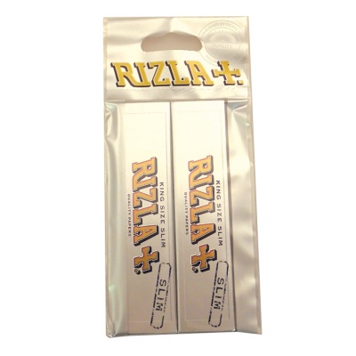 20 Rizla Silver King Size Slim Rolling Papers Hanger Pack 10 x 2 pack