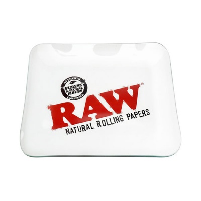RAW Clear Glass Rolling Tray
