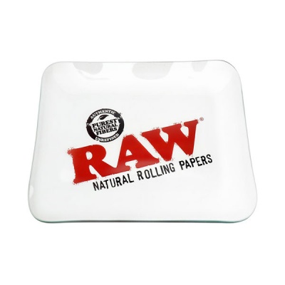 RAW Clear Glass Rolling Tray