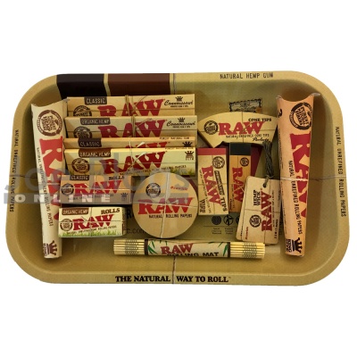 RAW Small Classic & Organic Rolling Tray Gift Set - Choice of tray!