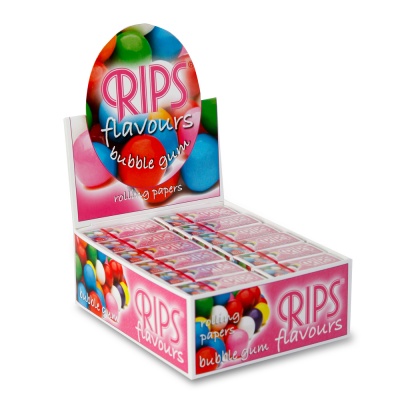 24 Rips Bubblegum Flavoured 4m Slim Rolls Full Box