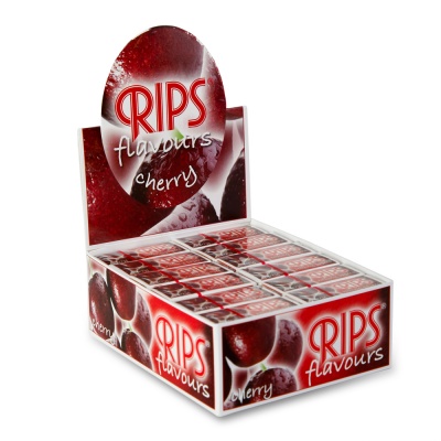 24 Rips Cherry Flavoured 4m Slim Rolls Full Box