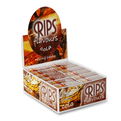 24 Rips Cola Flavoured 4m Slim Rolls Full Box