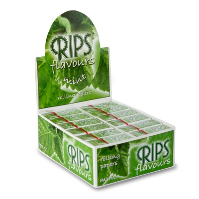 24 Rips Mint Flavoured 4m Slim Rolls Full Box