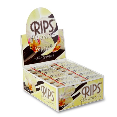 24 Rips Vanilla Flavoured 4m Slim Rolls Full Box