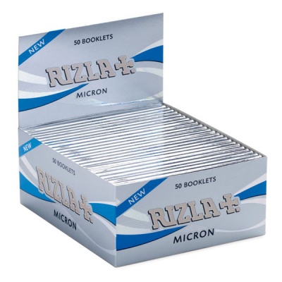 50 Rizla Micron King Size Slim Rolling Papers Full Box