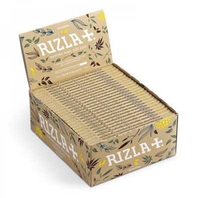 50 Rizla Natura King Size Slim Organic Rolling Papers Full Box