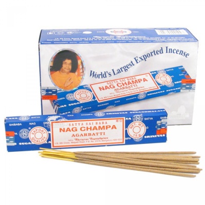Satya Original Nag Champa Incense Sticks 12 x 15g Full Box