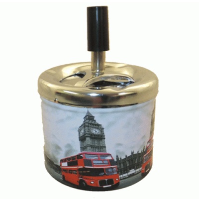 London Design Metal Spinning Ashtray