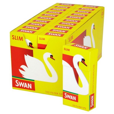 20 Swan Slim Filter Tips 102 per Pack Full Box