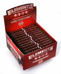 Elements RED Hemp Connoisseur King Size Slim Rolling Papers & Tips