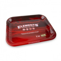 ELEMENTS RED Large Metal Rolling Tray - 340mm x 280mm