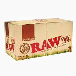 RAW Organic King Size 3 Pack Cones