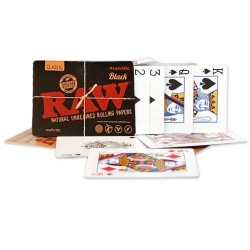 RAW BLACK Rolling Papers Playing Cards