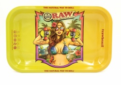 MontCherry & Raw Deal ''Bikini Girl Large Metal Rolling Tray with