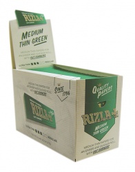 100 Rizla Green Regular Rolling Papers Full Box