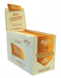 100 Rizla Liquorice Regular Rolling Papers Full Box