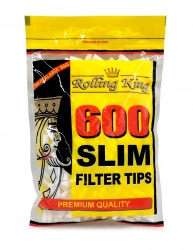 Rolling King SLIM Filter Tips - 600 tips per bag