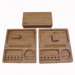 Large Bamboo Backflip Rolling Tray