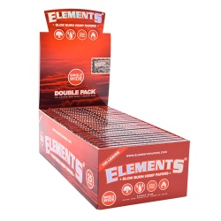 25 Elements Single Wide Doubles Rolling Papers Full Box