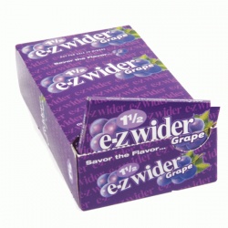 24 EZ-Wider Grape Flavoured 1 Size Rolling Papers Full Box