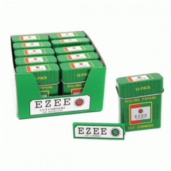 EZEE Green Regular Rolling Papers 10 Pack Tins