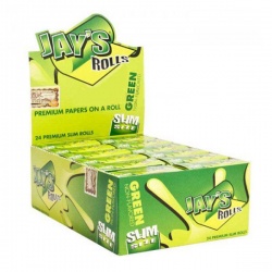 24 Jays Green Slim 5m Unflavoured Rolls Full Box