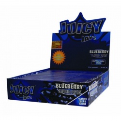 24 Juicy Jays Blueberry King Size Slim Flavoured Rolling Papers Full Box