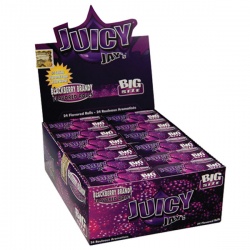 24 Juicy Jays Blackberry Brandy Big Size Rolls Full Box