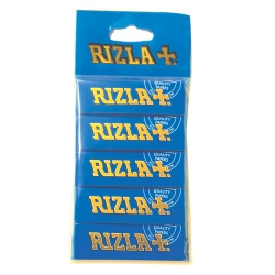 5 Rizla Blue Regular Rolling Papers Hanger Pack
