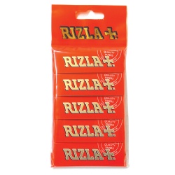 50 Rizla Red Regular Rolling Papers Hanger Pack 10 x 5 pack