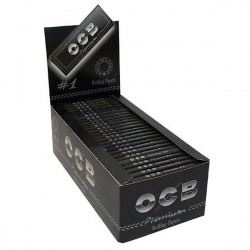 50 OCB Black Premium Regular Rolling Papers Full Box