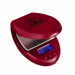 On Balance DJ-100 Red Digital Scales 0.01 x 100g